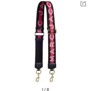 Marc Jacobs logo webbing guitar bag strap -pink